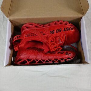 New Just So So Youth Kids Red Athletic Sneakers Running Shoes